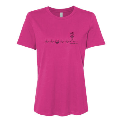 Taeyobox Super Cotton t-Shirt with Pickle ECG Design for Women Thumbnail