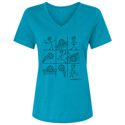 Taeyobox V Neck supper Cotton t-Shirt with Printed Design 3 Thumbnail