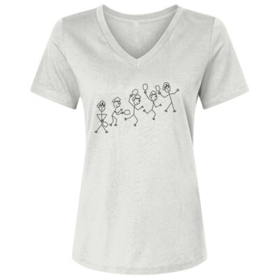 Taeyobox V Neck supper Cotton t-Shirt with Printed Design 3 2 Thumbnail